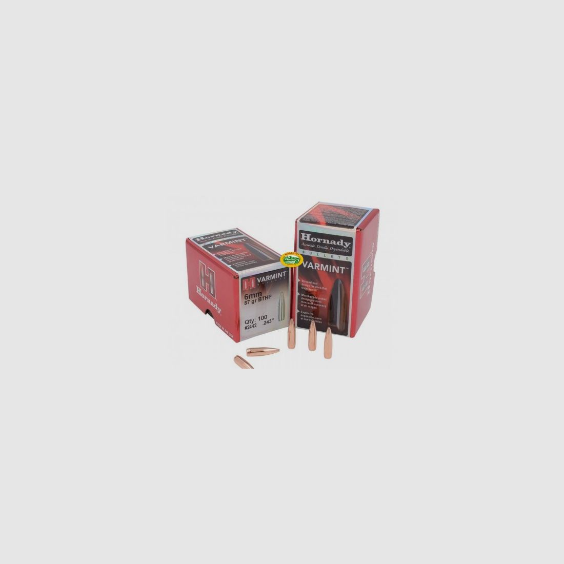 HORNADY Geschosse VARMINT Kal.6 mm 87gr. BTHP - 2442