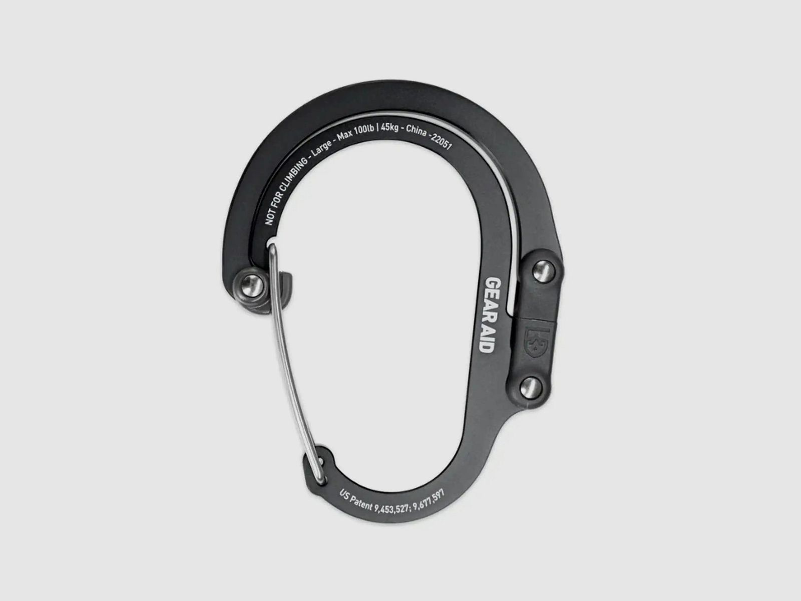 Gear Aid Karabiner Heroclip - Nero / L