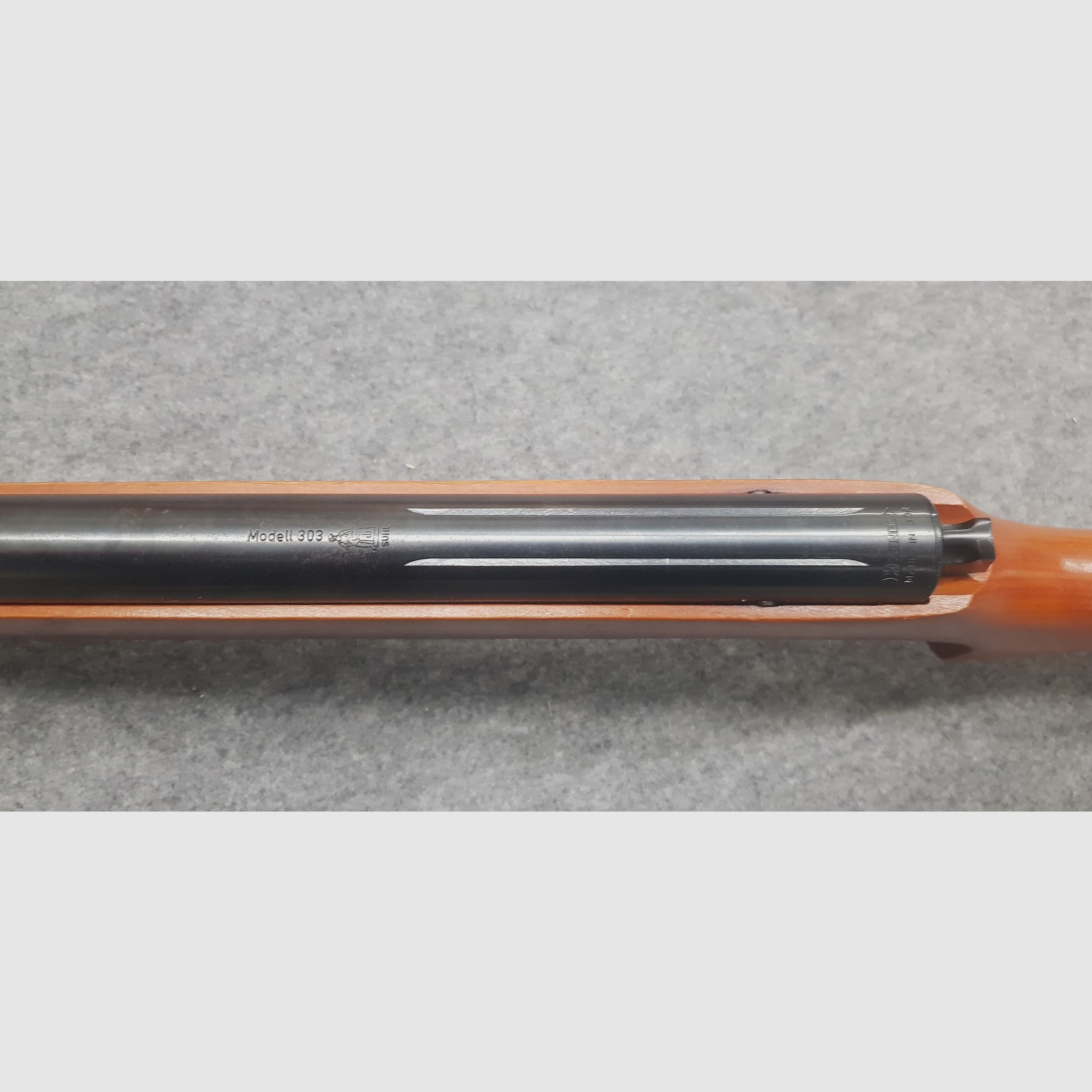 Neuwertiges Haenel 303 mit Prismen Schiene und F Zeichen, eines der letzten um die Wende herum cal. 4,5mm Diabolo