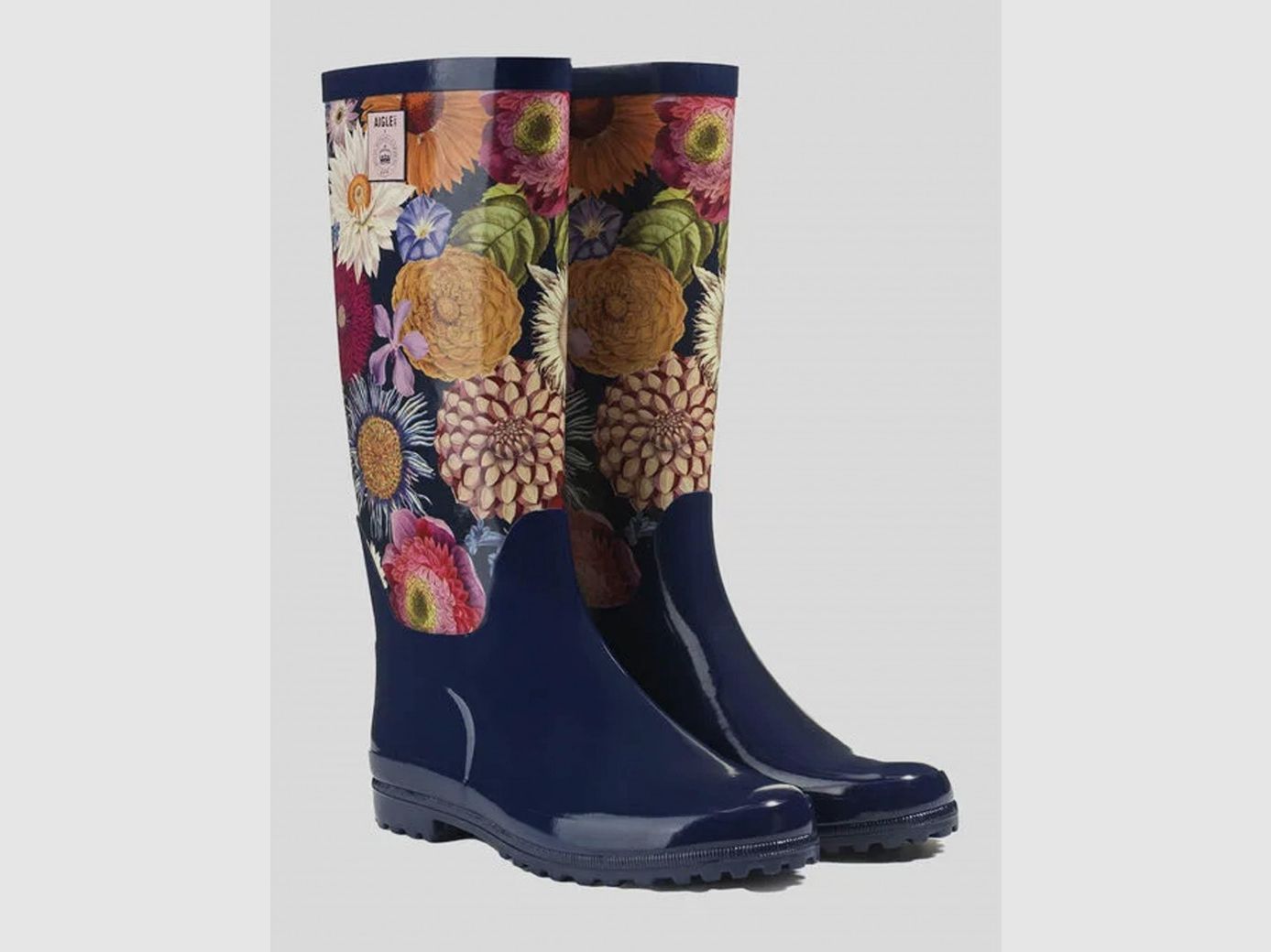 Botas de Lluvia Mujeres Aigle Eliosa PT Versión Impresa Kew Multibloom P40