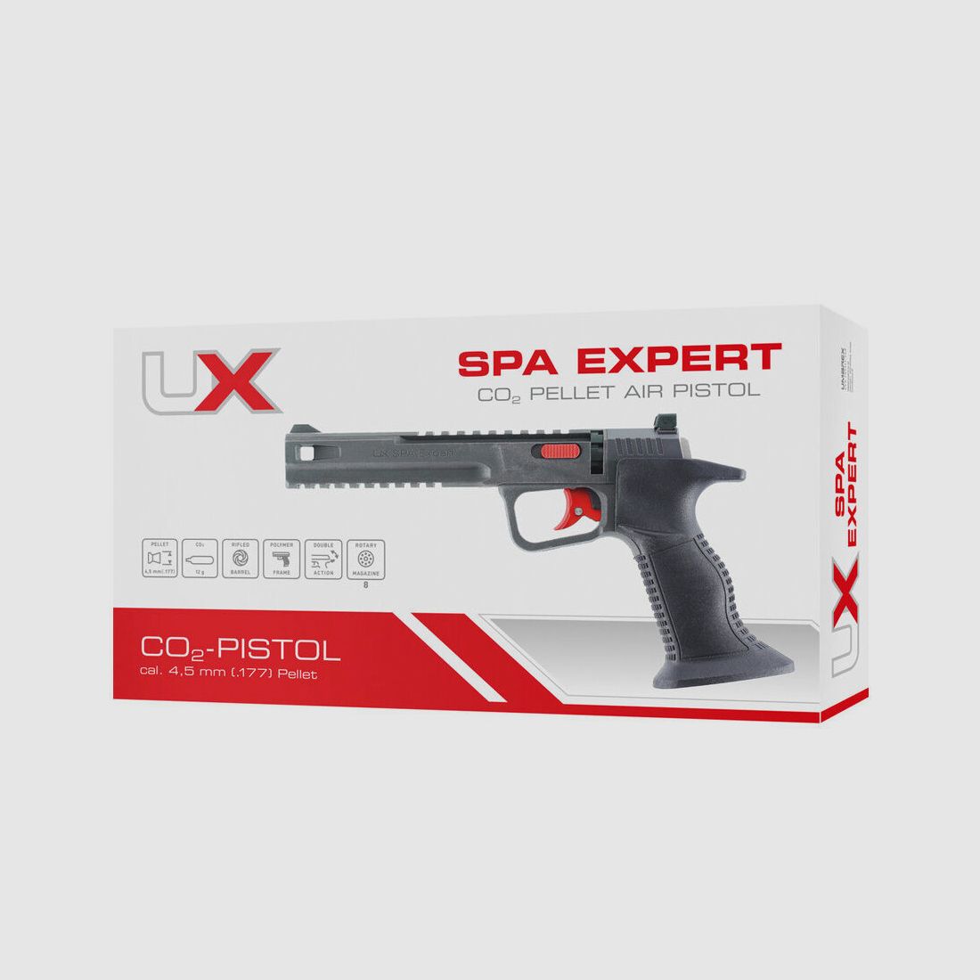 UX SPA Expert GRY Co2 Pistole 4,5mm Diabolos schwarz