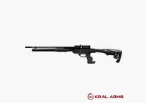Carabina PCP KRAL Puncher Rambo Pump Action Negro. Cal. 6,35 mm – 24 Julios
