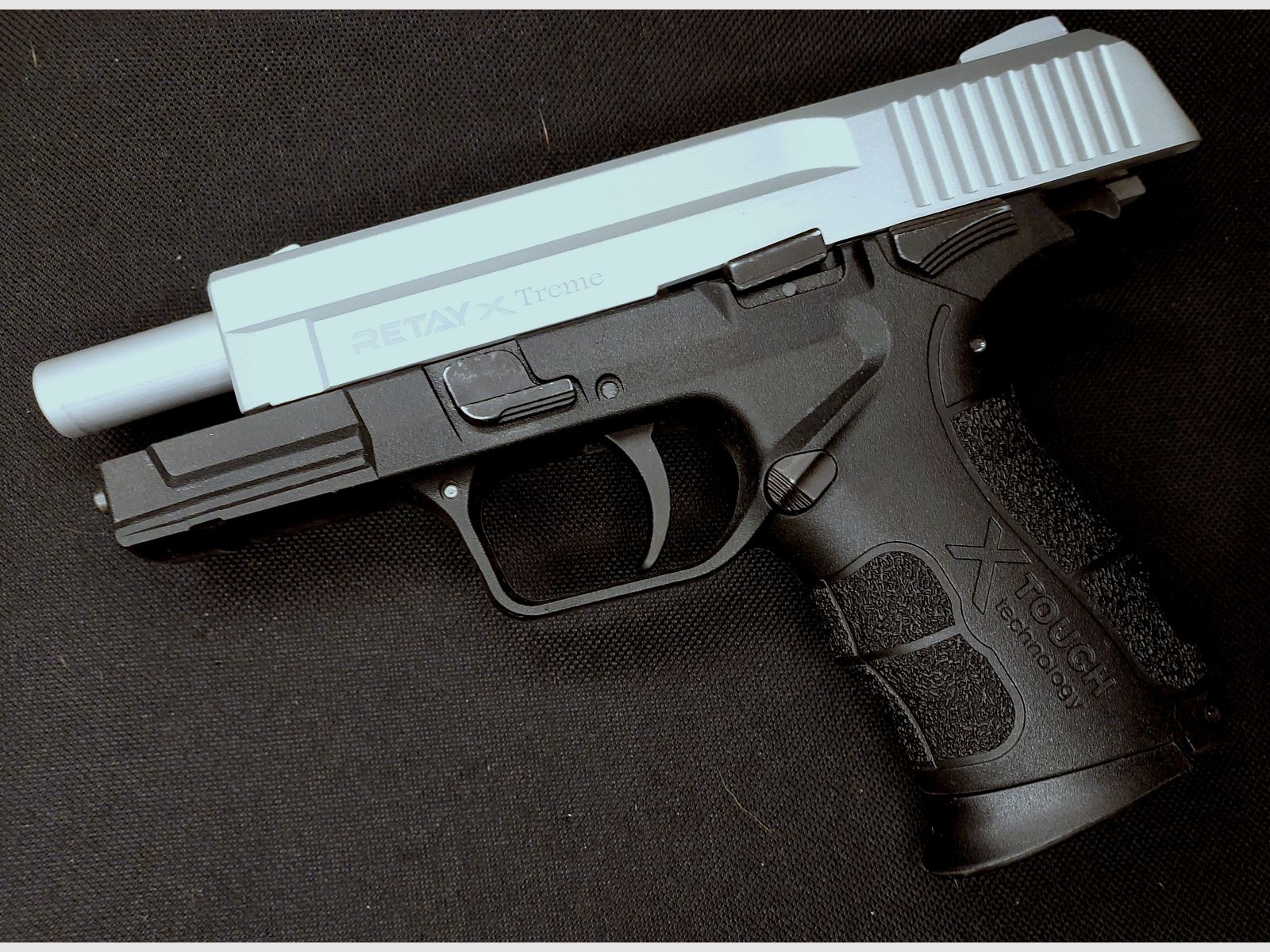 Retay X Treme pistolet alarmowy 9mm P.A.K. nikiel (PTB 1042)