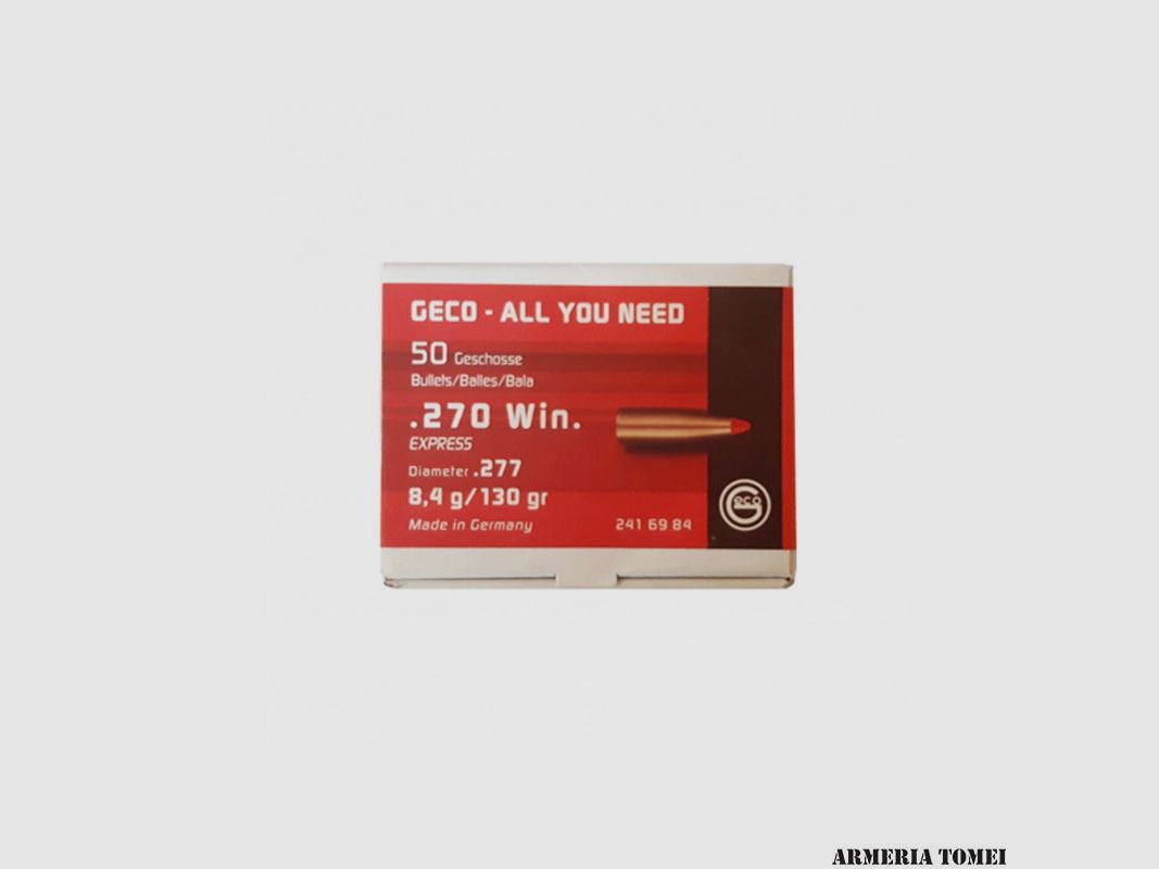 RELOADING BULLE – GECO – EXPRESS .270 WIN (.277) 8.4g/130gr (50pcs)