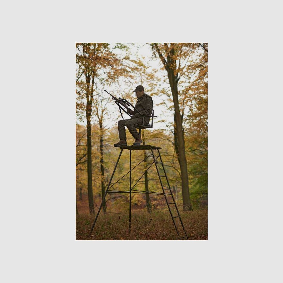 Dreibein Hochsitz 3 m, der perfekte Sitz für die Sauenjagd, Bild 4 von 35
