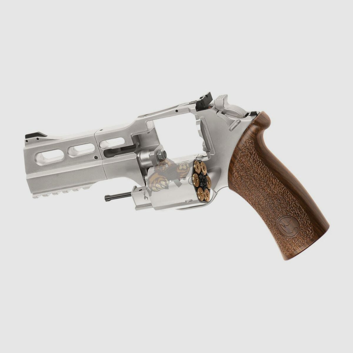 Rhino 50DS Airsoft Revolver in Nickel Finish Chiappa -F-