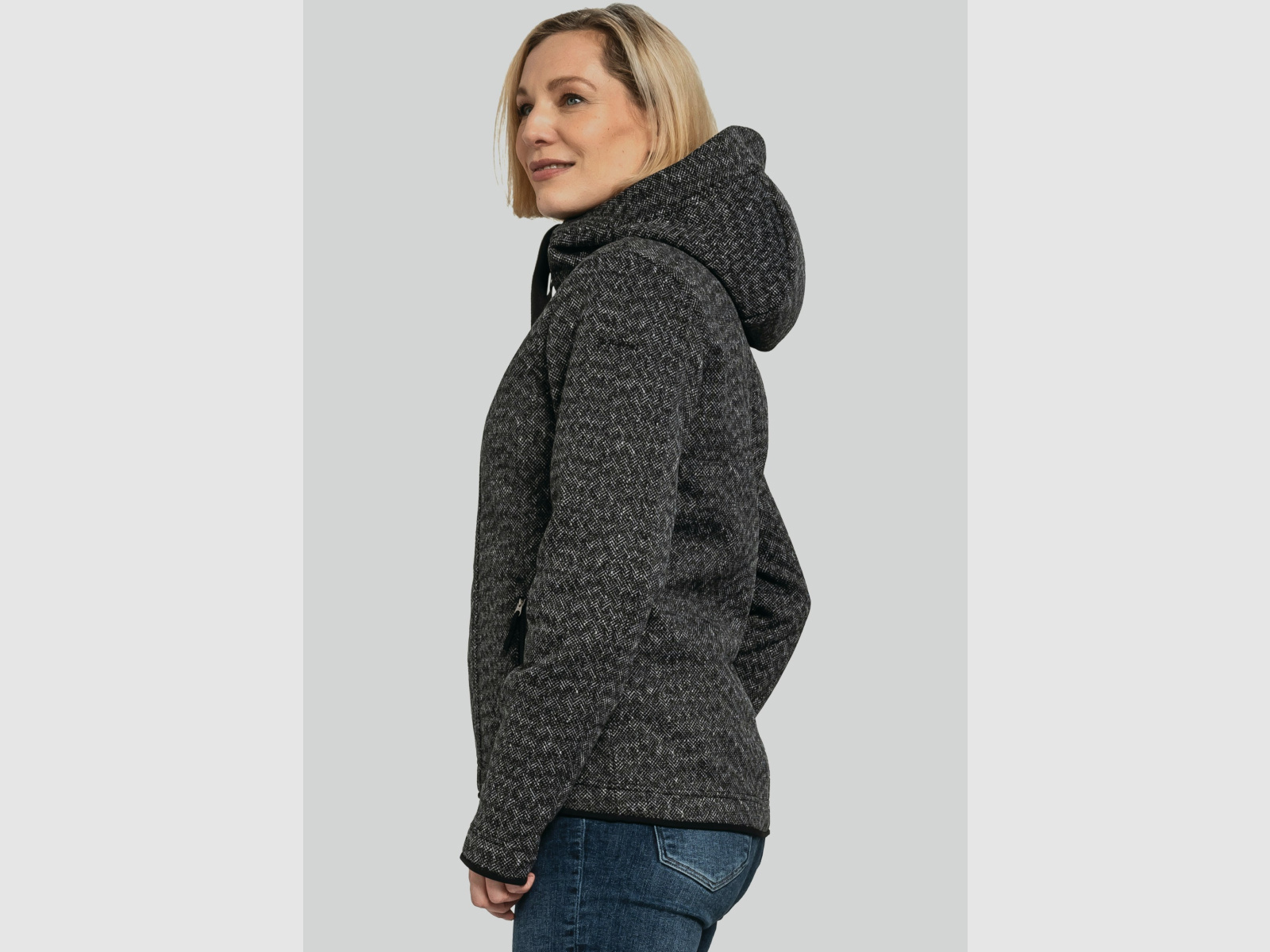 SCHÖFFEL Fleece Hoody Aurora L Schwarz