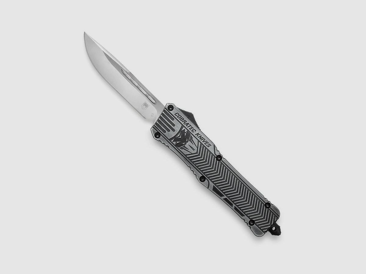 CobraTec Stonewash Large CTK-1 Droppoint Nóż Automatyczny OTF, zdjęcie 8 z 10