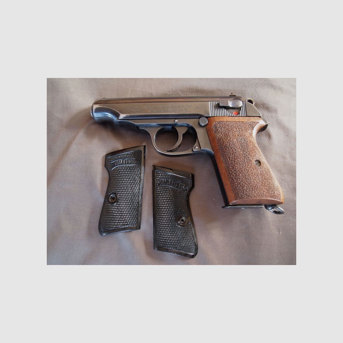 Pistole Walther PP Zella Mehlis, 7,65 Br., Riemenöse, ziviler Beschuss