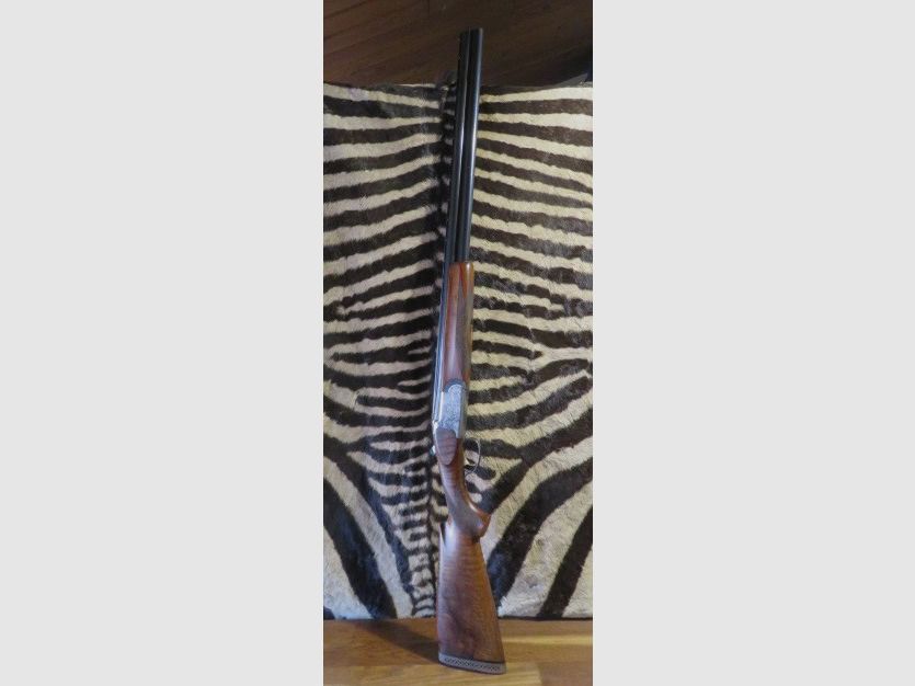 Fucile italiano cal. 12/70 con canne da 76 cm 1/2 pieno e mirino intermedio da 11 mm, immagine 1 di 12