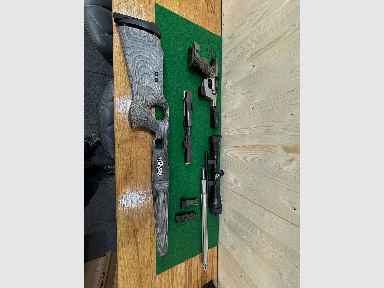 Walther GSP 25 Jahr mit .32 .22 und .22 Rifle Set