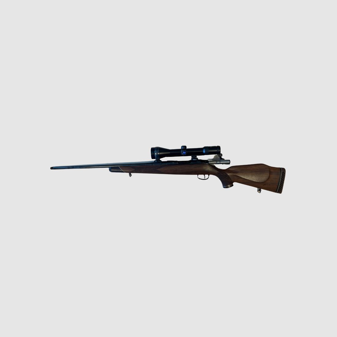 Rep. Büchse Sauer 80 Kal. 243. Rem mit ZF Zeiss Diavari 2-10x50T + Schalldämpfer Roedale Hybrid 47XK