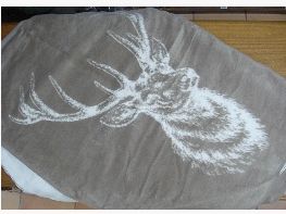 Jacquard blanket Mod.Hirsch - by Ibena