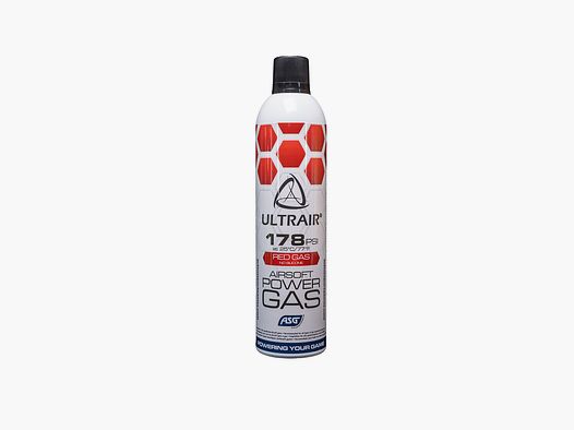 Ultrair Airsoft High Power Propellent Red Gas - 178 PSI - ohne Silikon - 570 ml