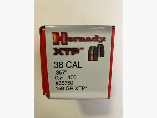 HORNADY Geschosse 38 gr 158 XTP