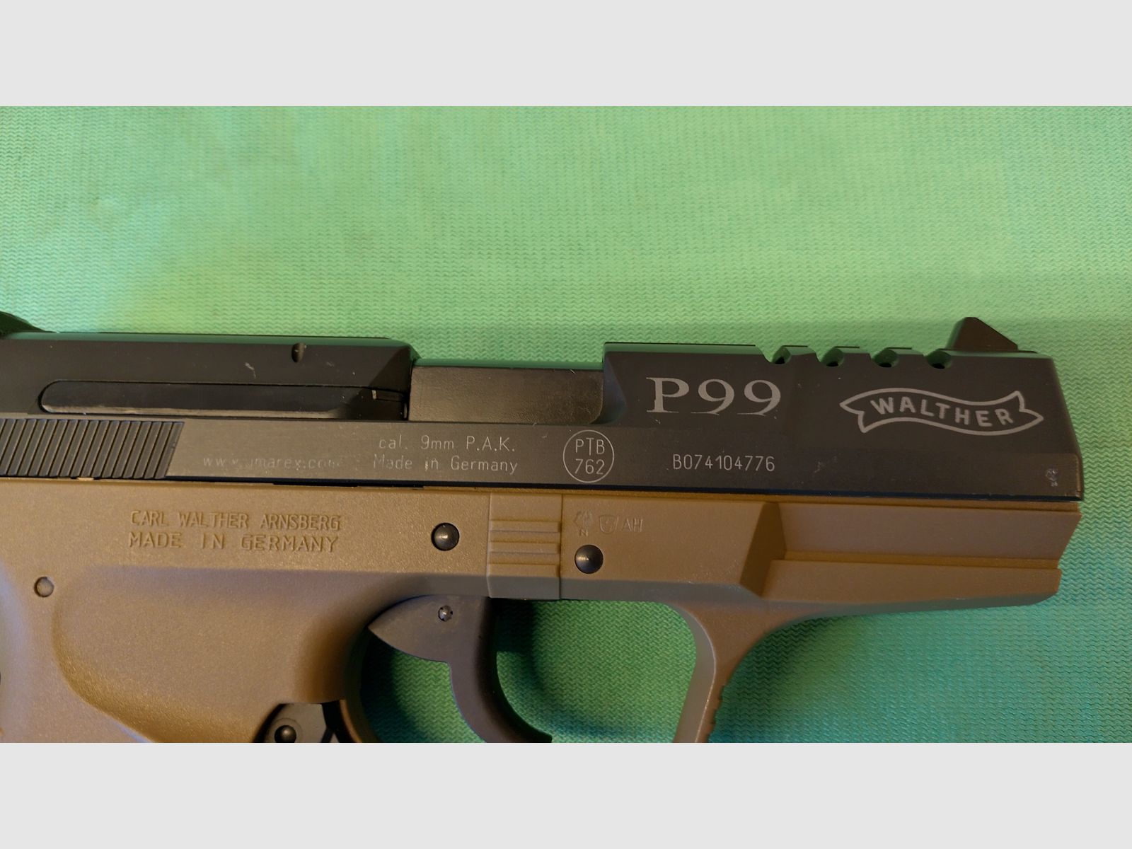 WALTER P99 pistola de fogueo calibre 9 mm P.A.K.