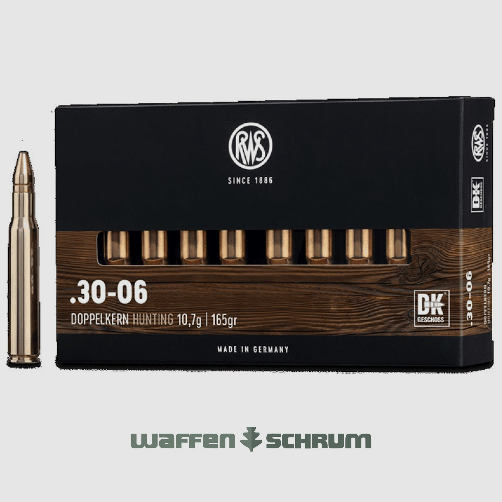 RWS Doppelkern 10,7g - 165gr .30-06Spring