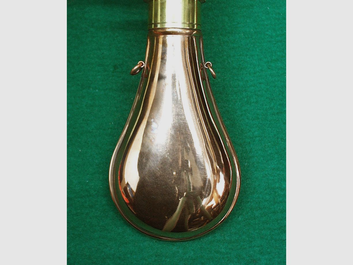 Indien Pulverflasche, Kupfer, Bild 2 von 3