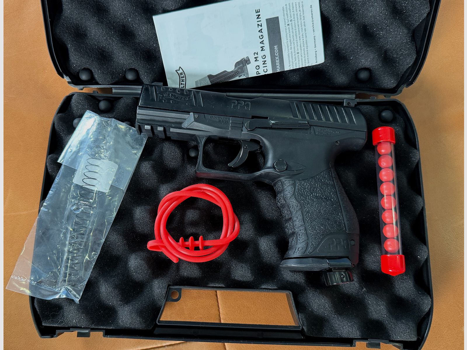 Walther PPQ M2 T4E RAM cal. .43 + Holster + PepperShots – ottime condizioni