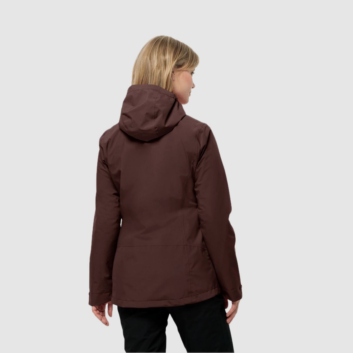 JACK WOLFSKIN Moonrise 3in1 Jas W Donker Maroon