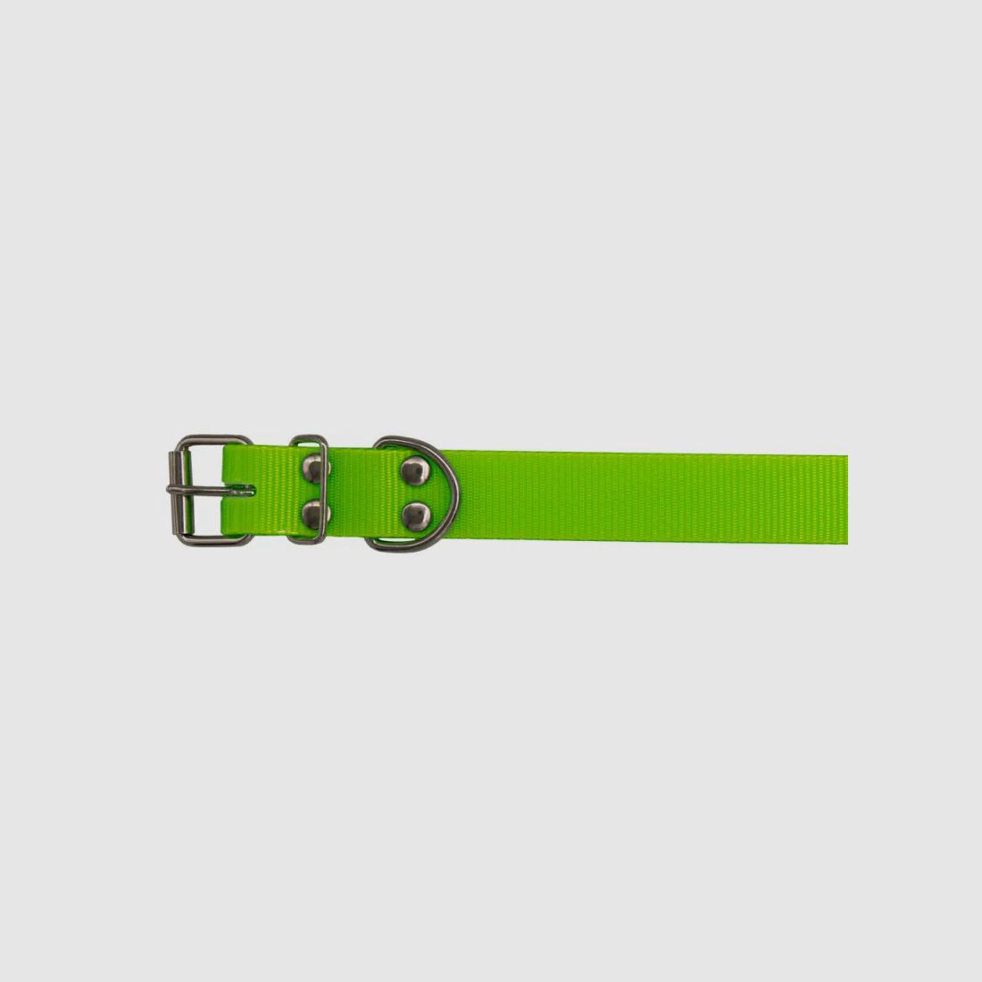 Adjustable fluorescent PVC dog collar, width 25 mm, image 1 of 5