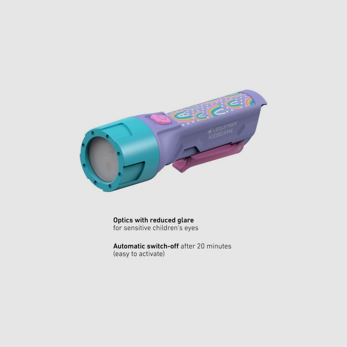 KIDBEAM 4 Kinder Taschenlampe Purple