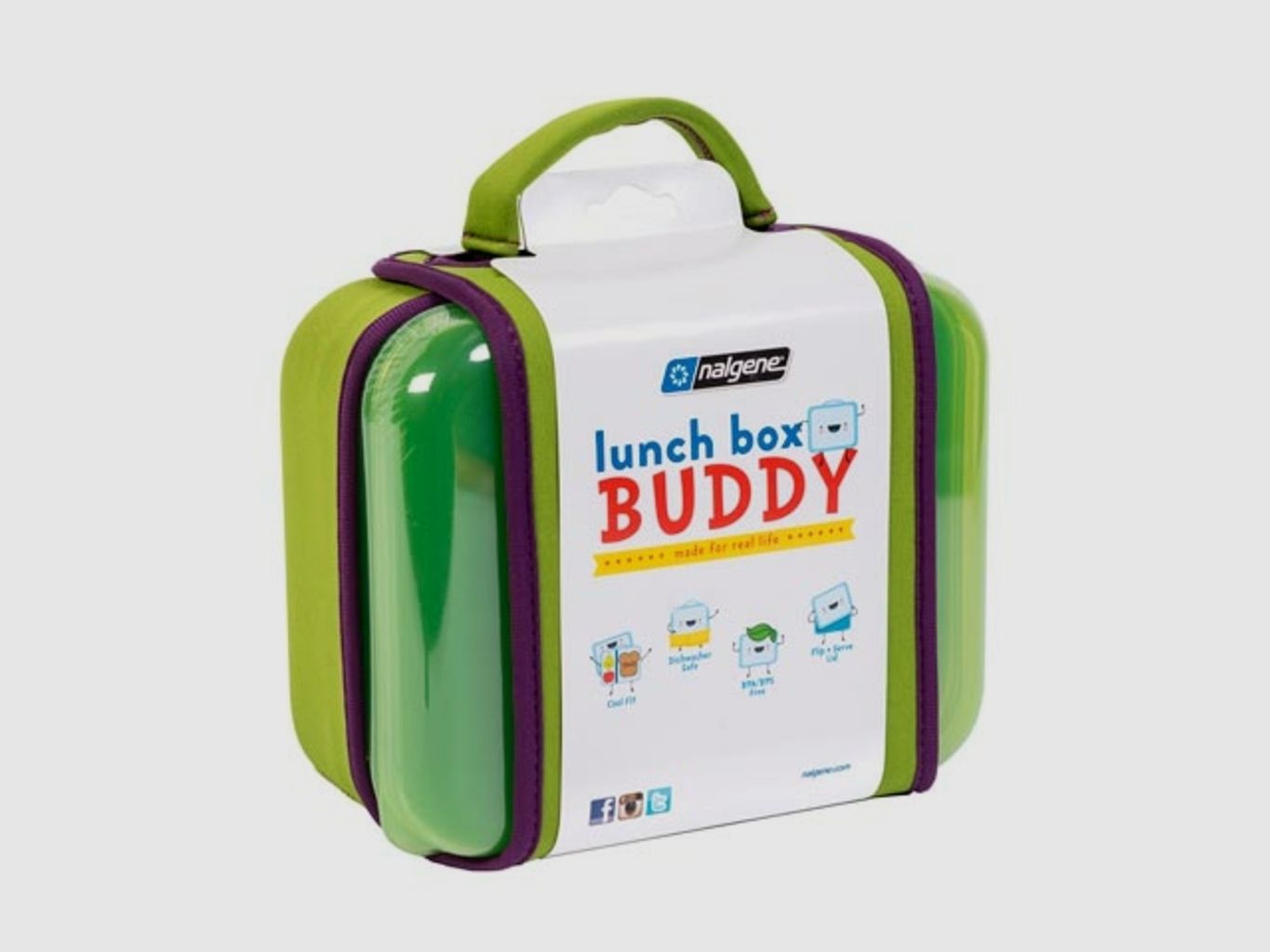 Grüne Kinderbrotbox Nalgene, Bild 1 von 2