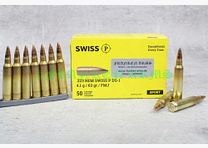 Swiss P .223 Rem. DS-1 FMJ 63gr. 4,1g 50 Stück Staffelpreise