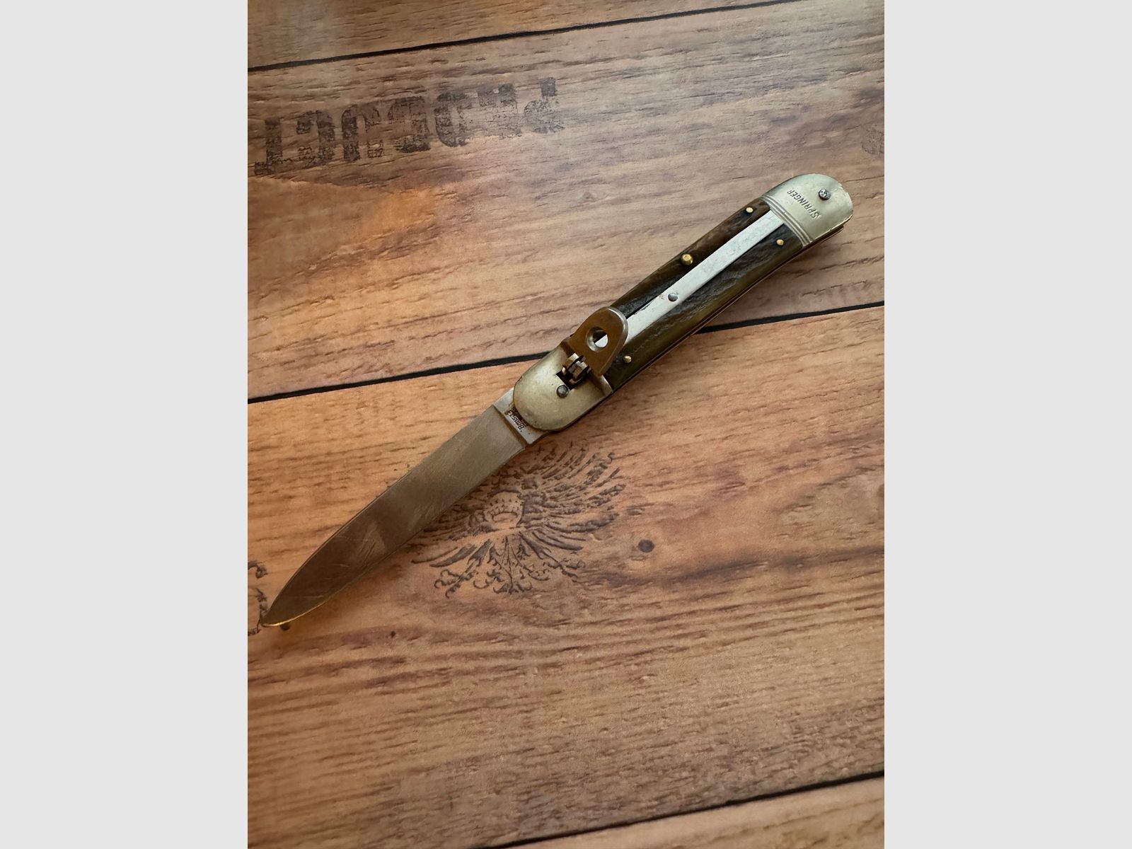 Klappmesser Springer Bonsa Solingen Hirschhorngriff Wingen