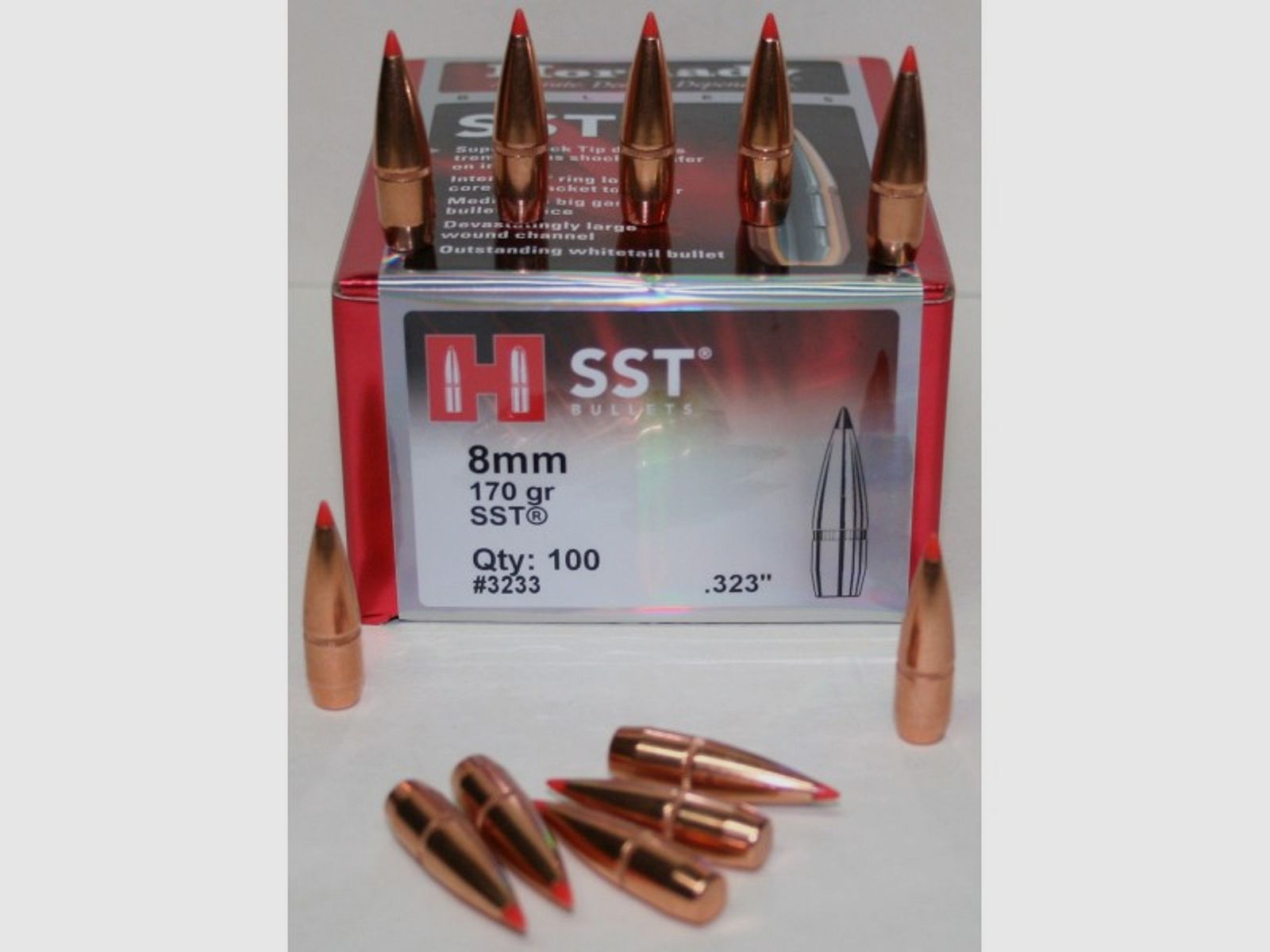 OGIVA HORNADY 8MM(323″) 170GR. SST