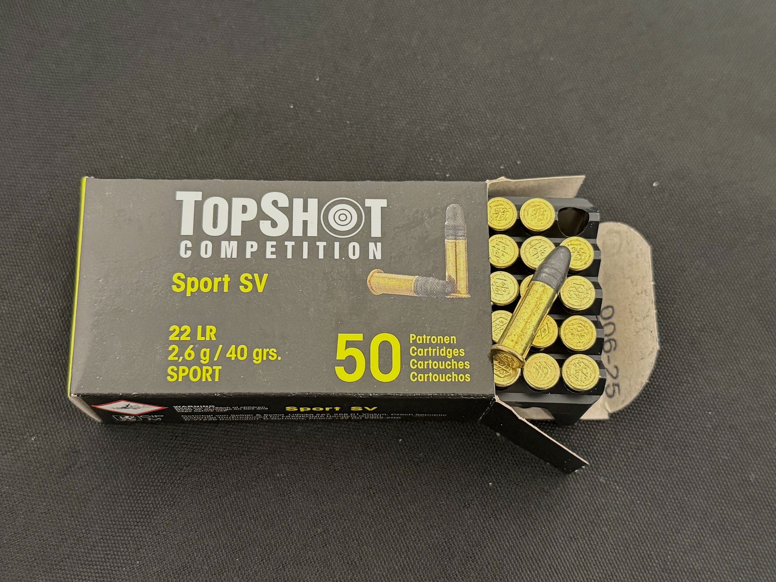 TOPSHOT Competizione Sport SV .22LR 40gr munizioni per carabina a piccolo calibro