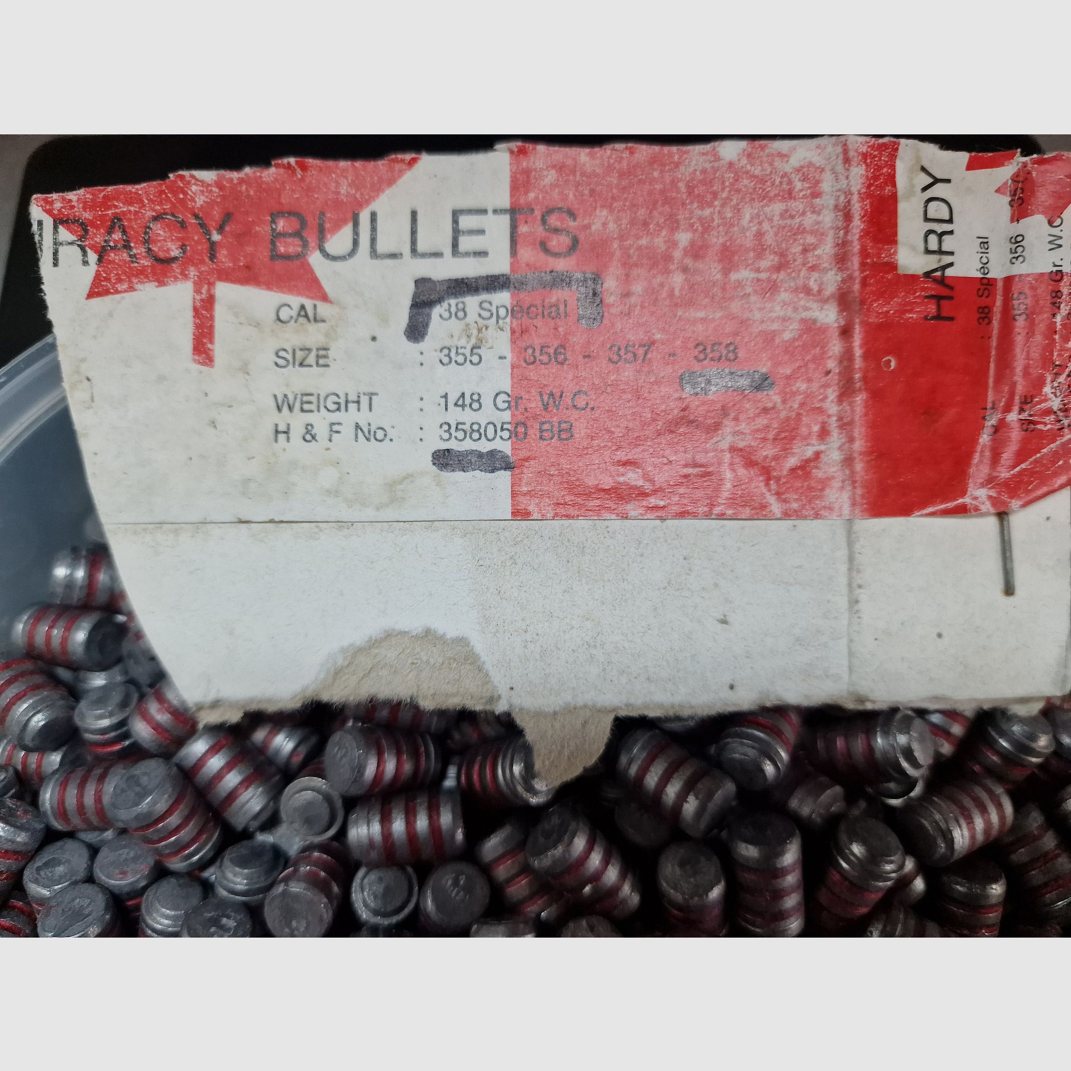 WC projectiles .38/.357