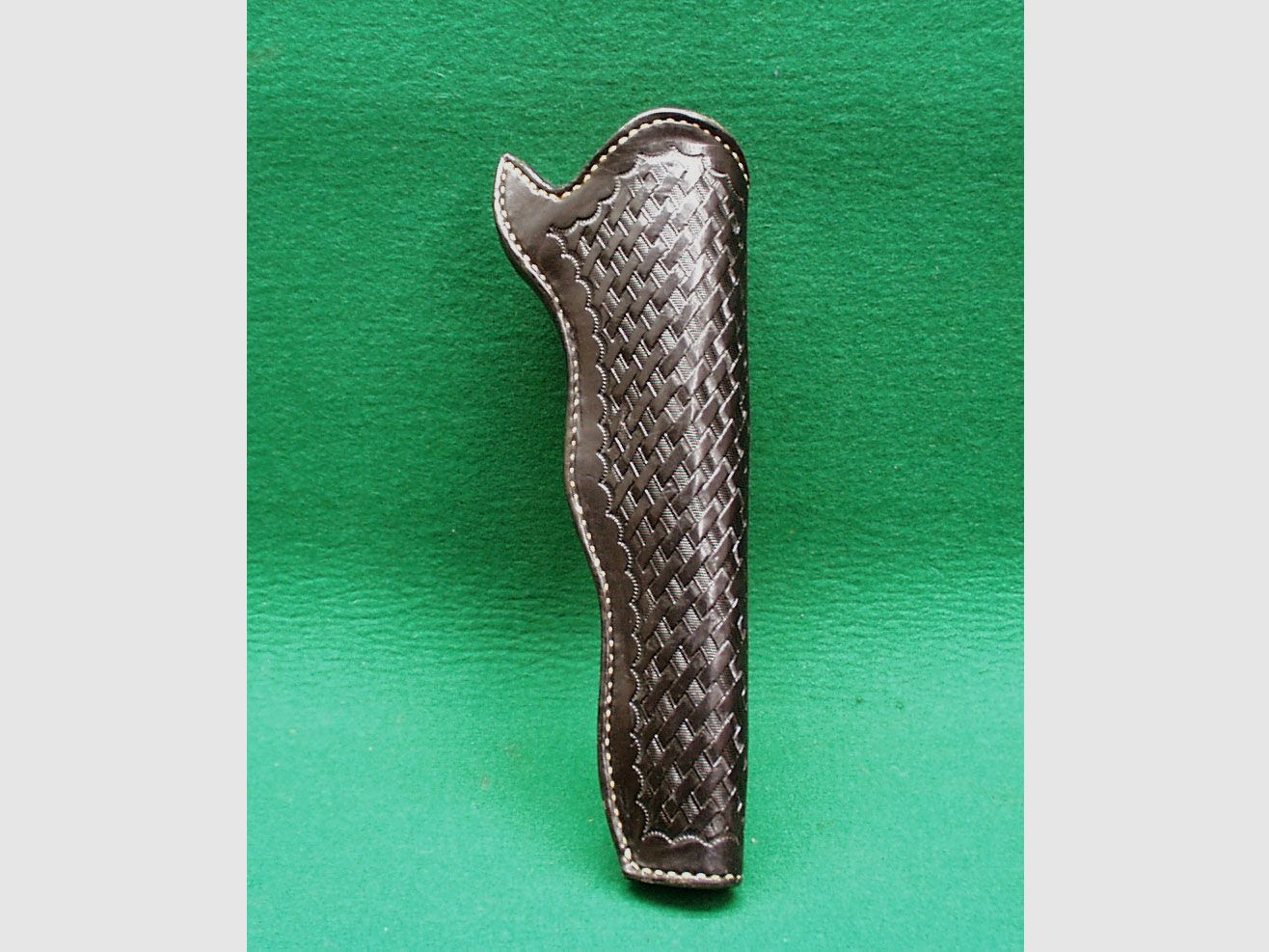 Holster in pelle su misura, nero, per revolver da 8"