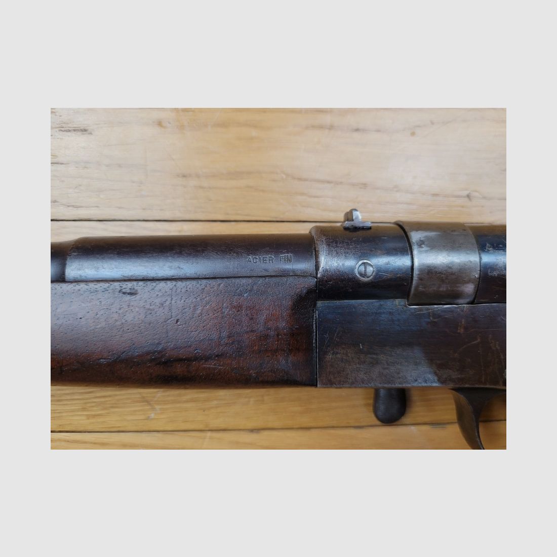 Très jolie carabine du système Buffalo – modèle Hubert – Manufacture de Saint Etienne – Calibre 28 – Très bel état., image 13 sur 19