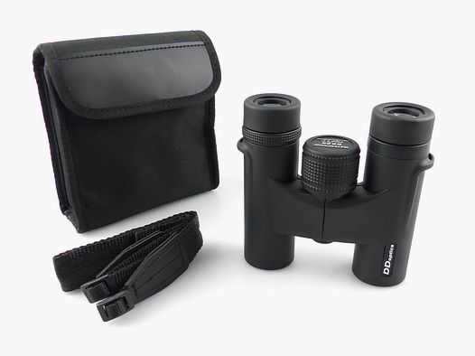 DDoptics verrekijker Hoge Kwaliteit 8x25 zwart met tas en schouderriem