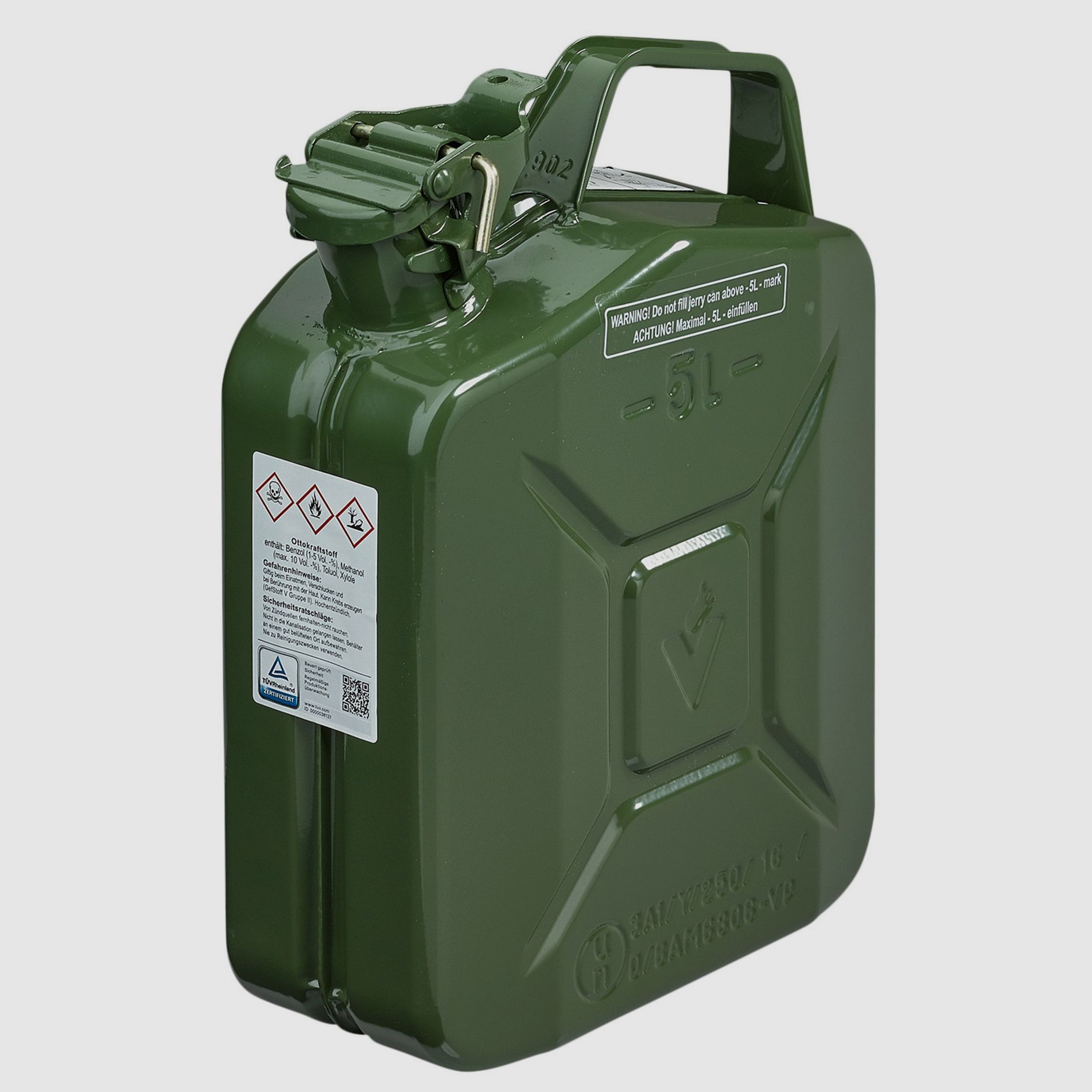 Stalowy zbiornik na benzynę 5 l