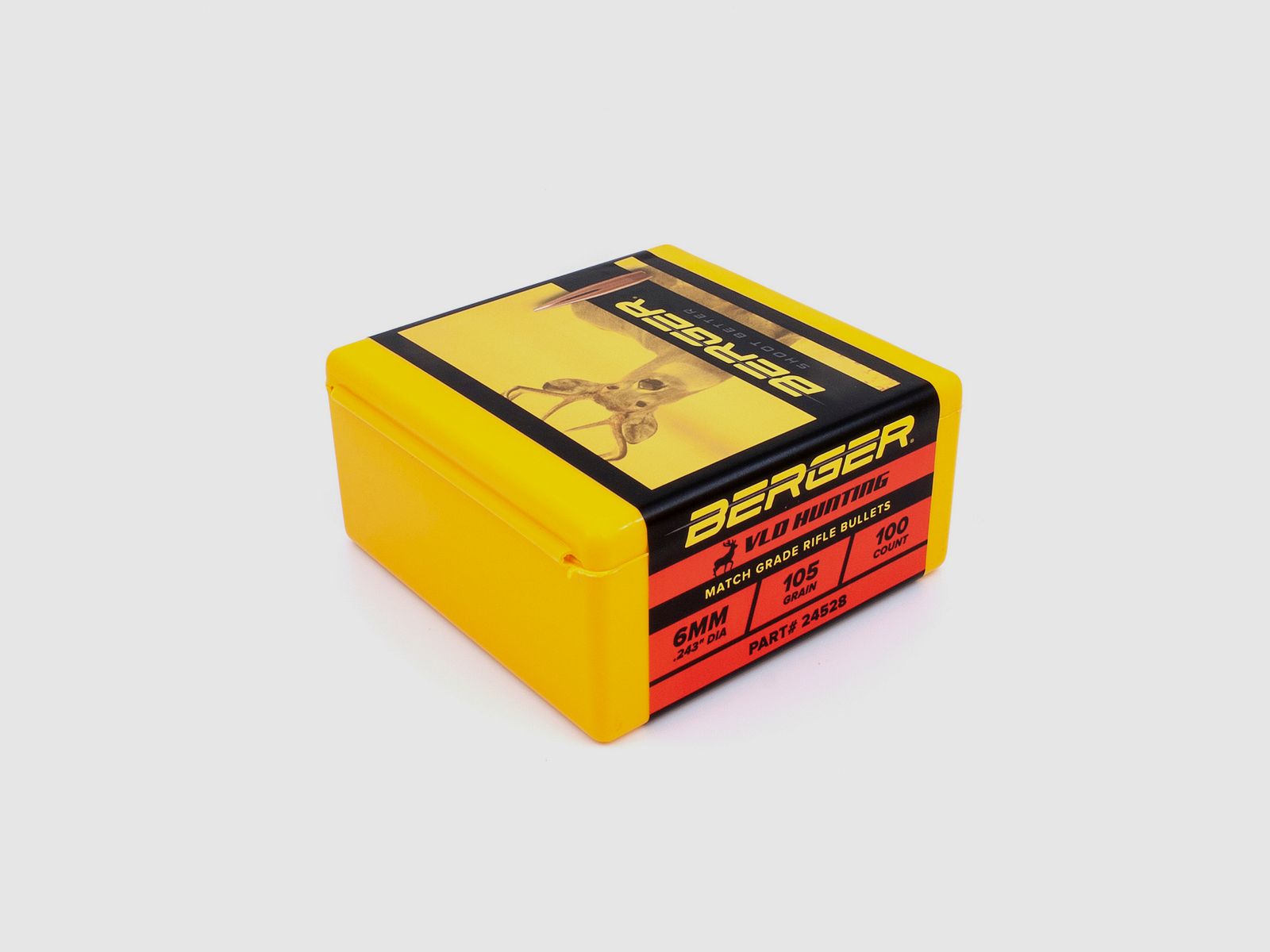 Proiettile Berger 6mm/.243 VLD Hunting 105GR 100 Pezzi