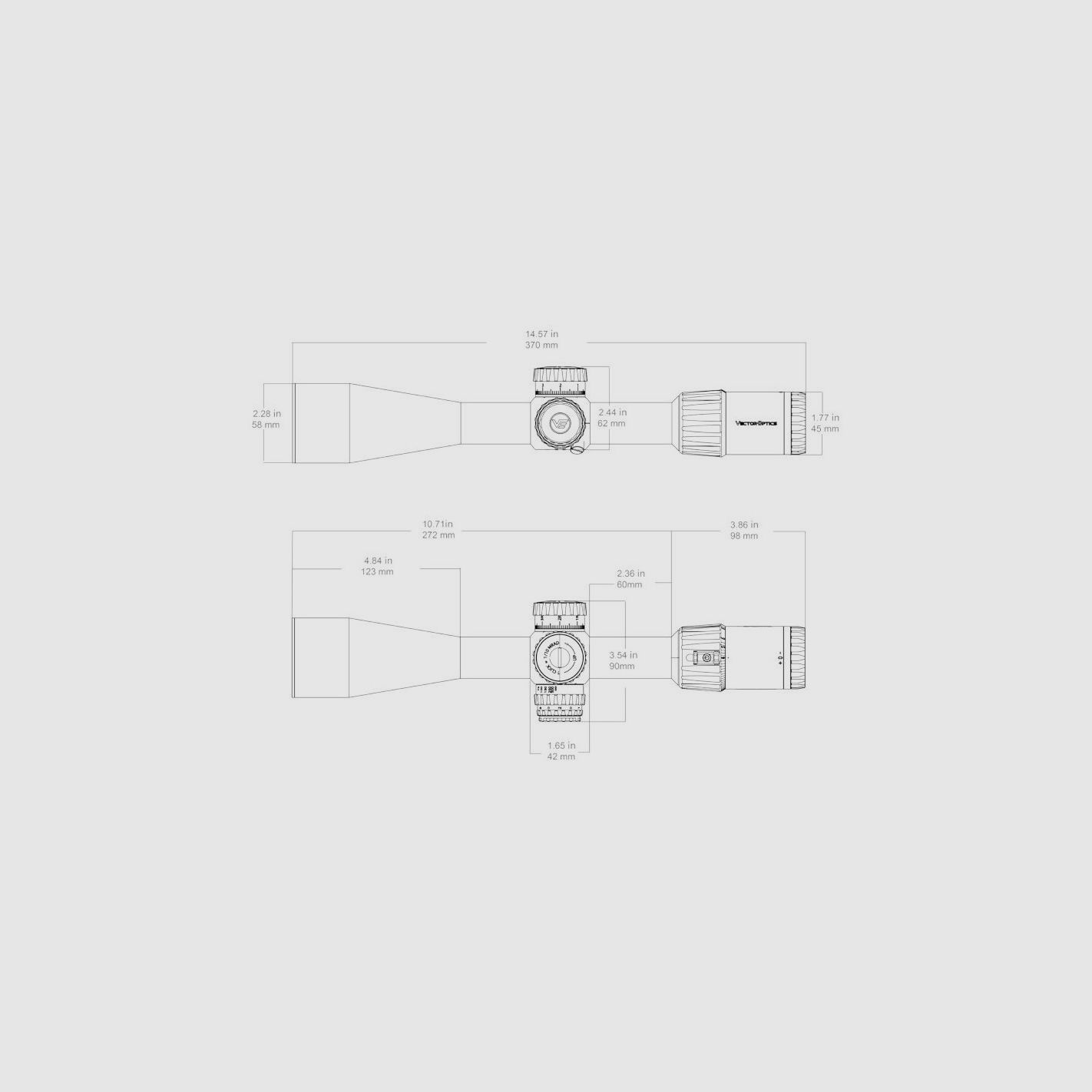 Zielfernrohr VECTOR Taurus 4-24x50 GenII, Bild 3 von 5