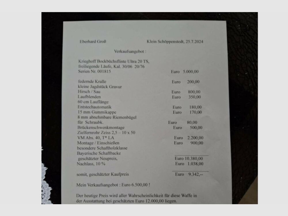 Krieghoff Ultra 20 TS