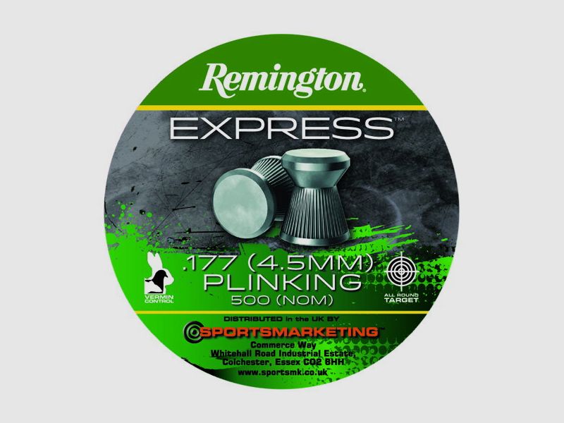 Remington Express Plinking Flat Cal. .177 / 4,5mm, 500 colpi