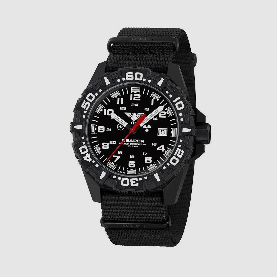 KHS KHS Orologio Reaper MK II Field Cinturino NATO - Nero
