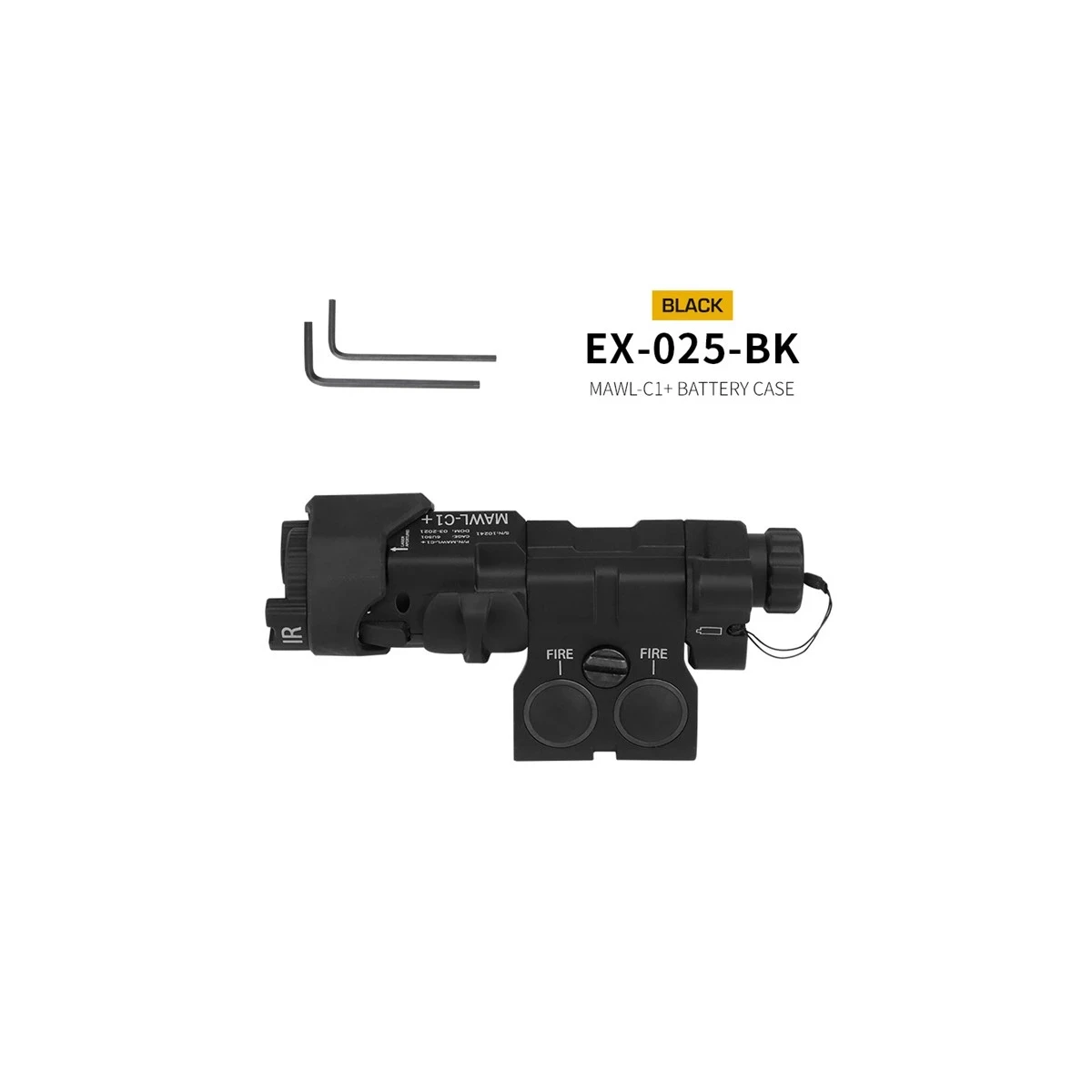 Airsoft MAWL-C1 Battery Box Dummy Laser Design for 20mm RIS Rails | WoSport, image 1 of 6