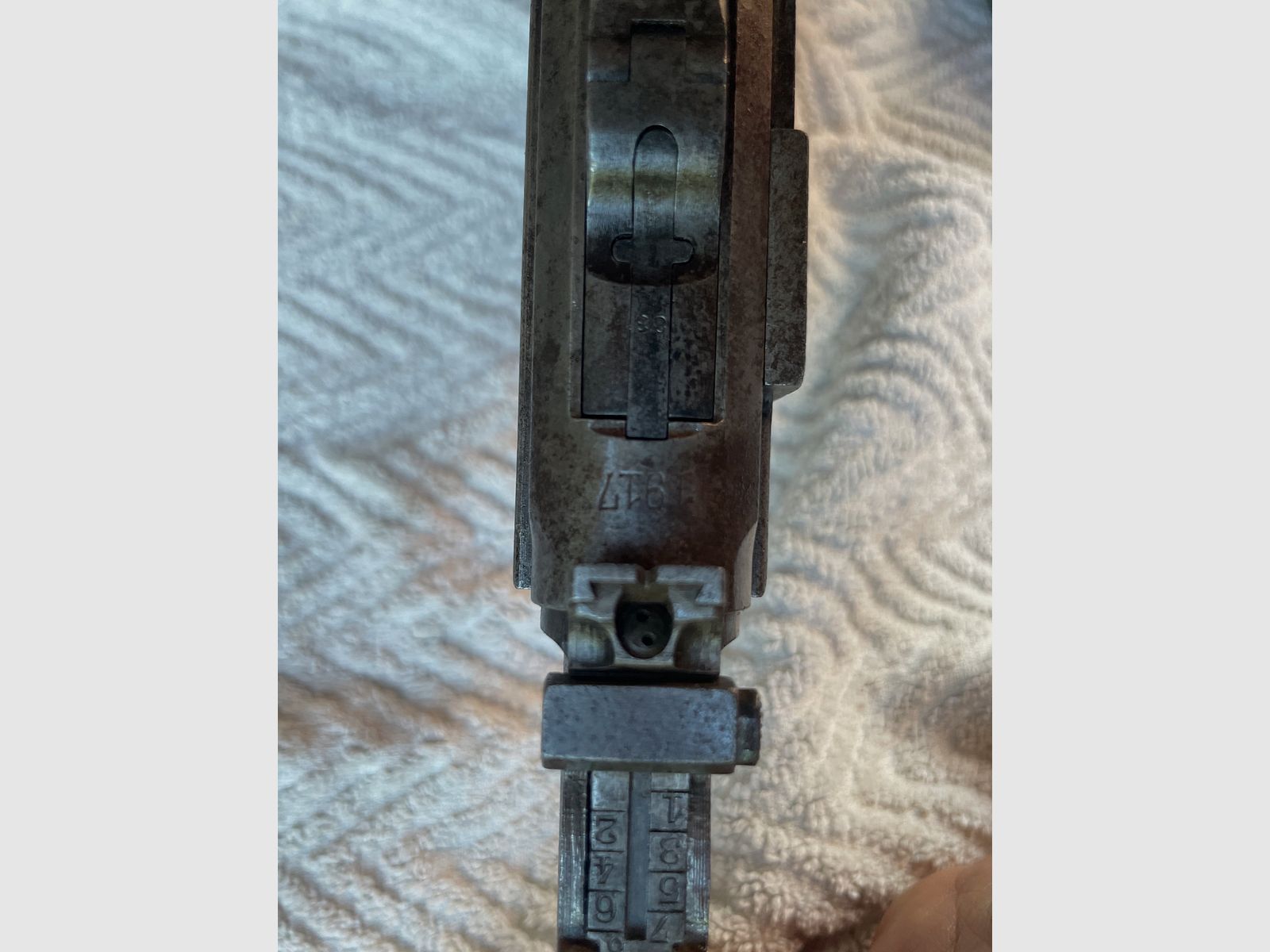 Mauser08, DWM, 9mm Para, Artillerieversion, Nummerngleich