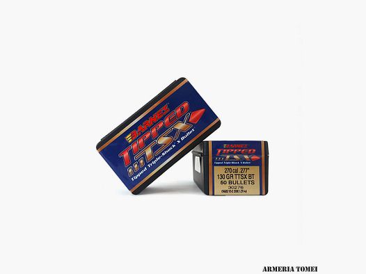 BARNES – PALLE – OGIVE BARNES TIPPED TSX CAL 270 .277″ 130GR TTSX BT (50 PZ)