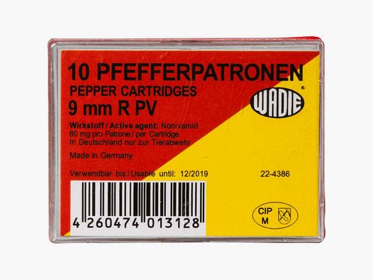 Pfefferpatronen 9mm R Wadie