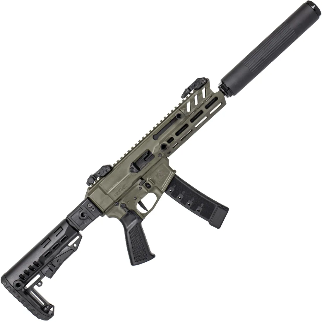 Pistolet maszynowy Huglu Mohac 8" - kal. 9x19 - OD Green