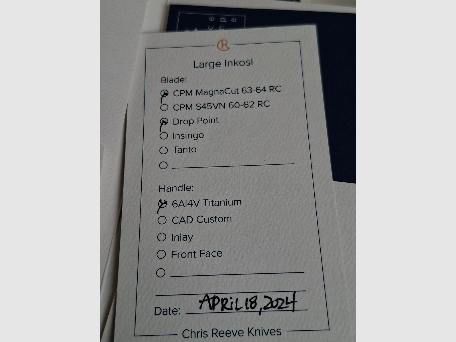 Chris Reeve Large Inkosi Droppoint