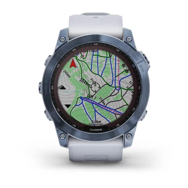 Zegarek sportowy GARMIN Smartwatch Fenix 7X Sapphire Solar Blue, zdjęcie 7 z 22