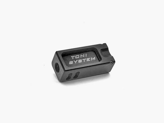 TONI SYSTEM GLV6 Kompensator Lang für GLOCK, Farbe: Schwarz