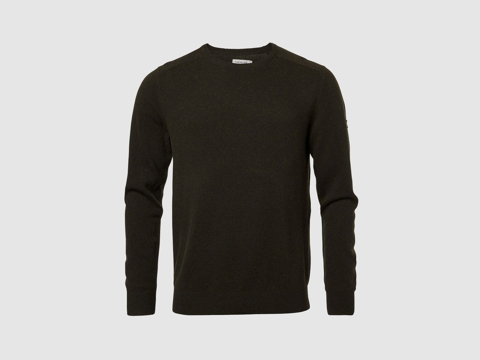 Chevalier Milford O-Neck Wool Pullover Men Dark Green XXXL